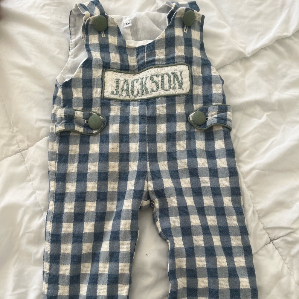 Embroidered Jackson overalls